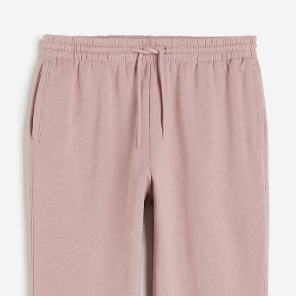 H&M Cotton-Blend Oversized Classic Drawstring Sweatpants - XL in Dusty Rose - Picture 9 of 9